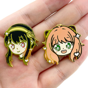 Épingles en émail métallique de la série Spy X Family, broche Anya Yor <span class=keywords><strong>Twilight</strong></span>, badge de revers, épinglette décorative d'anime - Product Image 2
