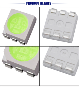 5050 LED SMD Ice Blue Chip 20mA 3,0-3,2 V smd Hohe helligkeit 0,2 W 5050 cyan 490-495nm - Product Image 6