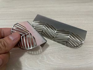 도매 부엌 금관 악기 가구 손잡이 잎 가장자리 단면도 손가락 금관 악기 손잡이 손잡이 - Product Image 6
