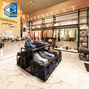 Luxury Clothing Showcase Cloth Shop Interior Design Clothing Store Furniture Clothing Store Display Racks