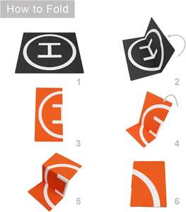 لوحة هبوط بدون طيار قابلة للطي على الوجهين مضادة للماء لطائرة DJI Mini 4 Pro/Mini <span class=keywords><strong>3</strong></span> Pro/AIR <span class=keywords><strong>3</strong></span>/Mini <span class=keywords><strong>2</strong></span>/Air 2S/Mavic <span class=keywords><strong>3</strong></span> Pro - Product Image 5