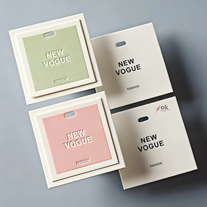 ป้ายแขวนบัตรสีเบจทำเองระดับไฮเอนด์วัสดุกระดาษหนาสำหรับเสื้อผ้าและกระเป๋าการออกแบบเครื่องหมายการค้าจุด - Product Image 5