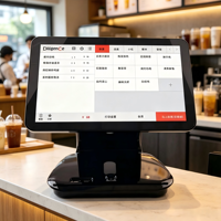 DiligenCe DC-1506 Sistema POS Todo en Uno con Pantalla Táctil Capacitiva Full HD de 15.6 Pulgadas para Restaurante, 11.6 Pulgadas, 4GB DDR3