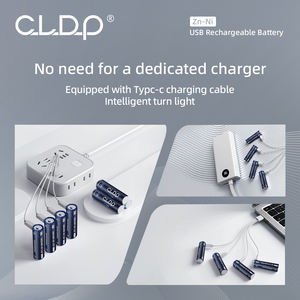 CLDP 1,6 В 1,5 В Aaa 500mWh Ni-Zn сваи USB соты 4 шт. в упаковке перезаряжаемая батарея 1800mwh AA <span class=keywords><strong>NiZn</strong></span> - Product Image 5