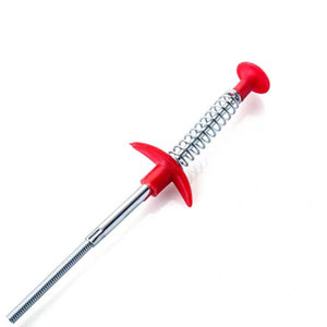 Desatascador de Tuberías con Alambre de Acero y Resorte Suave, Herramienta de Limpieza para Inodoros, Palo de Limpieza, <span class=keywords><strong>Agarrador</strong></span> Doméstico - Product Image 5