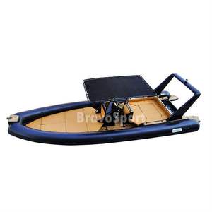 Bateau pneumatique semi-rigide (RIB) 28 <span class=keywords><strong>pieds</strong></span> RIB860 robuste pour 15 personnes, coque en fibre de verre, PVC/Hypalon, avec auvent et console - Product Image 6