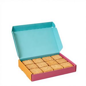 กล่องขนมพิมพ์โลโก้ตามสั่ง เป็นมิตรกับสิ่งแวดล้อม กล่องคุกกี้เนื้อเนียนสีขาว กล่องกระดาษแข็งสำหรับบรรจุภัณฑ์ขนมเนย ชีส ขนมอบ - Product Image 6