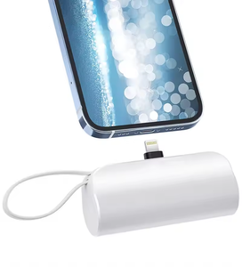Cargador portátil Powerbank con cable Carga rápida Mini Capsule Power Bank5000 MAh para <span class=keywords><strong>iPhone</strong></span> - Product Image 4