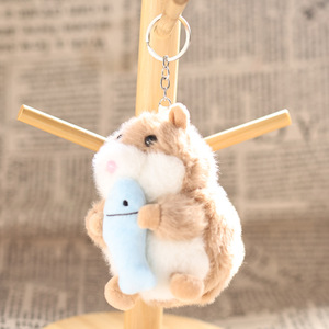 Portachiavi Peluche a Forma <span class=keywords><strong>di</strong></span> Pesce, Polpo, Pollo, Medusa, Porcellino d'India, Ciondolo Morbido e Soffice per Borsa, Bambola Cartoon - Product Image 2