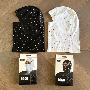 Máscara Balaclava Personalizada com Diamantes, Envio Direto do Armazém Americano - Máscara Esportiva Estilosa Americana para Ciclismo e Esqui, Respirável - Product Image 6