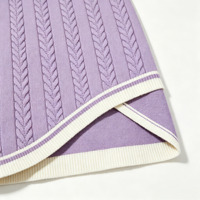 Robe Jacquard Personnalisable en Usine pour Filles Grandes Tailles, Broderie Lettres, Ourlet Irrégulier Fendu, Mini-Robe