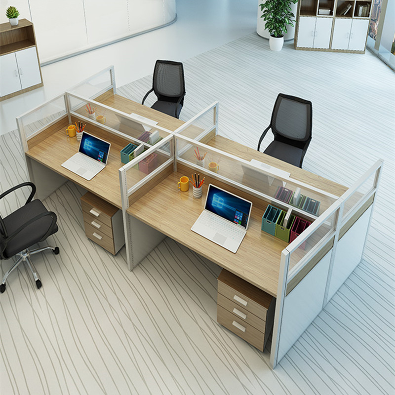 4 Way Cubicle Staff Modular Office Workstations Workstation Desk ...