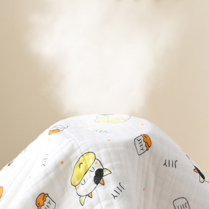 Toalla de baño Jianmu Qingyue Gauze, manta de bebé de seis capas de algodón puro de 110x110cm para bebés y niños pequeños - Product Image 4