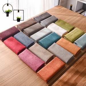 Tela de Lino y Algodón Grueso de Color Sólido, Material de Lona Resistente, Tela Decorativa Antipolvo para Sofá y Mantel DIY - Product Image 2