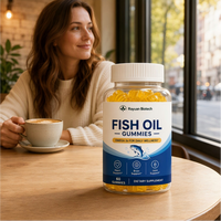 Omega 3 Vitamine E C Beren-vormige kauwtabletten supplement kauwbare fruit- en visolie gummies voor een actieve levensstijl