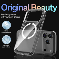 Funda Magnética Transparente Antigolpes de TPU+PC de Lujo Soonleader para Teléfono Móvil 17/16/15/14/Y/13/12/11 Plus Pro Max
