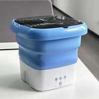 Machine à laver portable 7L Mini laveuse à linge avec 3 modes de nettoyage pour sous-vêtements bébé vêtements chaussette et petit délicat