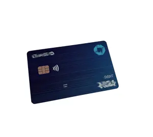 Cartão de Visita de Contacto RFID Chip de plástico Smart PVC Banco de Crédito Preto Banda Magnética