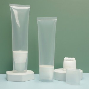 Transparent Cream Cosmetic Lotion Massage 200ml PP Empty <b>Plastic</b> <b>Tube</b> Glossy Matte Soft Squeeze Package Screen Printing - Product Image 4