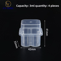 Boîte de stockage de vaccins en poudre lyophilisée, flacon transparent Penlin, boîte d'emballage en plastique pour médicaments, dix paquets, étui pour peptides