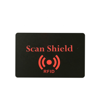 Protecteur de carte de bloqueur d'imprimante PVC Double face de luxe 13.56MHz RFID NFC Signal bloquant l'accessoire de contrôle d'accès de puce de bouclier