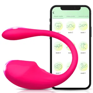 Ứng dụng điều khiển từ xa trứng Vibrator G tại chỗ âm vật kích thích rung Đồ chơi tình dục mặc điều khiển từ xa tình yêu trứng Vibrator