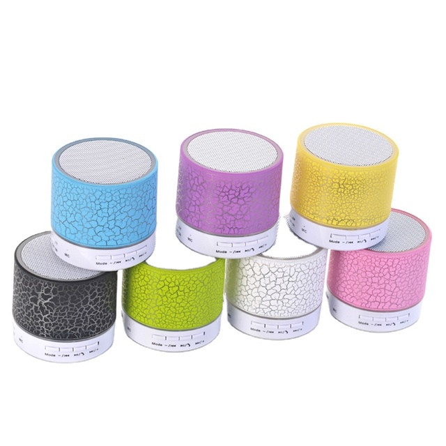 Portable Mini Wireless 3.5mm MP3 Stereo Audio Music Player Speaker with LED TF USB Subwoofer Loudspeakers