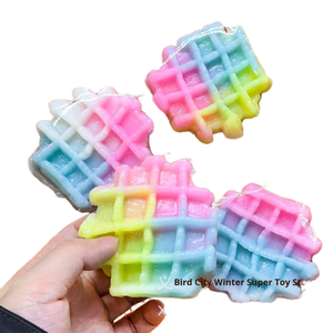 Juguete Sensorial Antiestrés de Goma Suave TPR con Forma de Waffle, Mini Mochi Squishy, Regalo Creativo para Aliviar el Estrés - Product Image 1