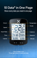 Nouveauté G2 XOSS G2+ G2 Plus Ordinateur de vélo GPS Compteur de vitesse sans fil Étanche Ordinateur de vélo GPS