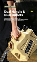 Bidon de stockage d'eau en HDPE de qualité alimentaire 10L 12L 19L, conteneur d'eau portable avec robinet pour le camping, les pique-niques, les camping-cars, les activités de plein air