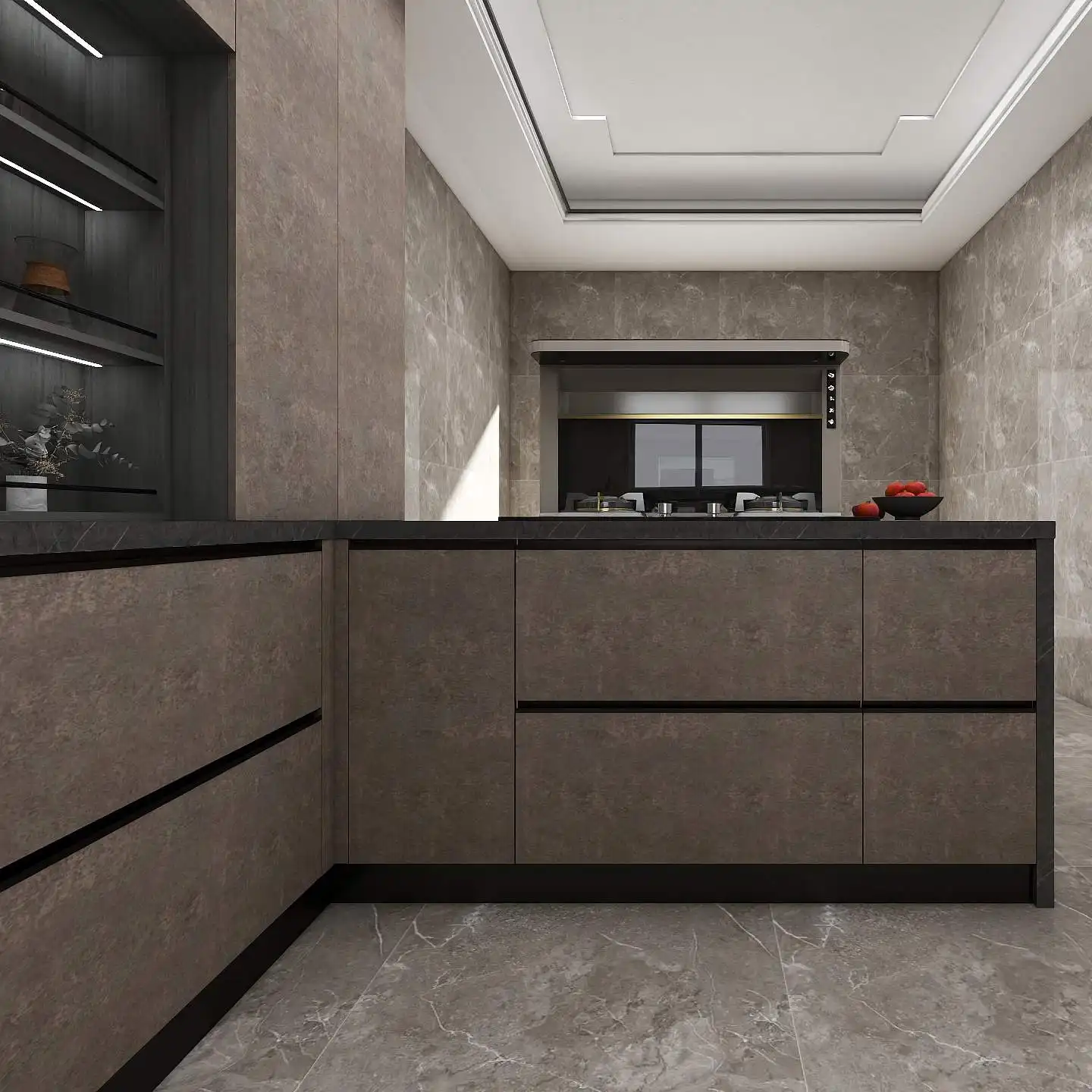 Simple Design Korean Style Kitchen Cabinets Particleboard Wall Cabinet design kitchen