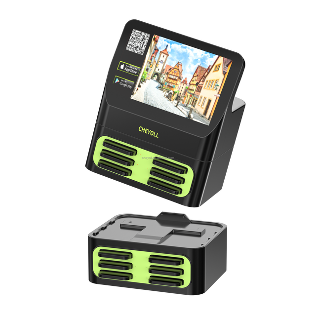 4/6/8/12 Slots Stackable Rental Power Bank Station Portable Sharing Power Bank Powerbank Vending Machine