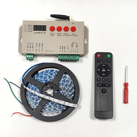 Controlador de Píxeles LED Programable K-8000C K-1000C T8, 8 Puertos de Salida, Tarjeta SD, Control DMX SPI Fuera de Línea para Luces LED RGB Direccionables