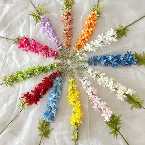 Bouquet de fleurs artificielles en soie Delphinium Meiyu Craft pour mariage, décoration de la maison et accessoires de photographie - Product Image 2