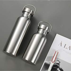 Botella de agua de acero inoxidable 304, 500 ml, 750 ml, de boca ancha, reutilizable, para deportes, uso en exteriores y en el coche. - Product Image 5