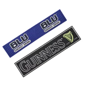 2023 High Quality Soft PVC Bar Mat Custom Rubber Bar Mat Beer Mats Cool Logo Color Customization