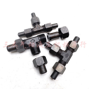 Hydraulic Tee Fitting <b>28mm</b> Carbon Steel High Pressure Welded Connector For Equipment - Product Image 1