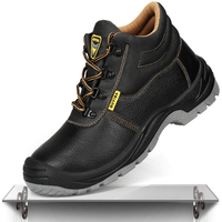 Sepatu Kerja Anti Air Pelindung Industri Berujung Baja, Sepatu Anti Benturan Berujung Baja Model Mid Cut, Sepatu Kerja Hangat Anti Tusuk