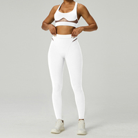 AWB6541 2025 Vêtements de sport actifs avec coussinets push-up, tenue de sport de haute qualité pour femme, soutien-gorge de sport, ensemble de yoga 2 pièces