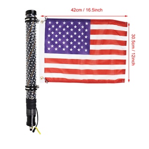 2 cái 2ft chất béo roi đèn 2.2 "LED chất béo đèn RF điều khiển từ xa LED roi ánh sáng cho off-road <span class=keywords><strong>ATV</strong></span> UTV rzr xe tải cồn - Product Image 2