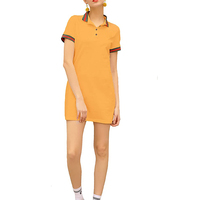 OEM High End Mehrfarbige Damen Casual Sport kleider Classic Jersey Kurzarm Stretch 95% Baumwolle Polo Golf Tennis Kleid