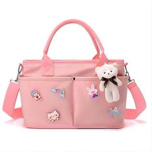 Bolsa de Pañales de Maternidad Multibolsillos con Bolsa para Biberones, Bolsa para Alimentos y Cambiador - Product Image 1