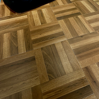 Carrelage en porcelaine imitation bois de style antique 800x800 mm - Motif décoratif, revêtement de sol résistant à l'usure et antidérapant pour salon/chambre
