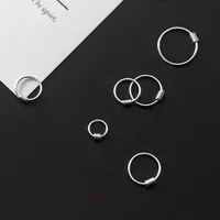 6-12mm gros Piercing bijoux printemps oreille os Clip boucles d'oreilles 925 argent Sterling plaqué or Helix Tragus Cartilage boucles d'oreilles