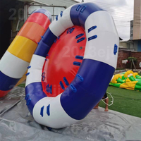 Bateau de fête disco gonflable, bateau gonflable avec un grand espace pour les adultes, divertissement et loisirs dans la piscine, le lac et la mer