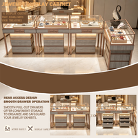 Comptoir d'exposition de montres et bijoux de luxe GZowin avec éclairage LED, design personnalisable de haute qualité pour les magasins de détail de luxe