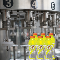 Ligne de production d'usine de boissons gazeuses, cola, soda, boisson énergisante, boisson gazeuse, eau pétillante au CO2, machine de remplissage entièrement automatique