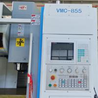 Machine de fraisage verticale CNC monobroche haute performance Fanuc 3/4/5 axes, robuste, VMC855, broche BT40, conique 24, 24 outils