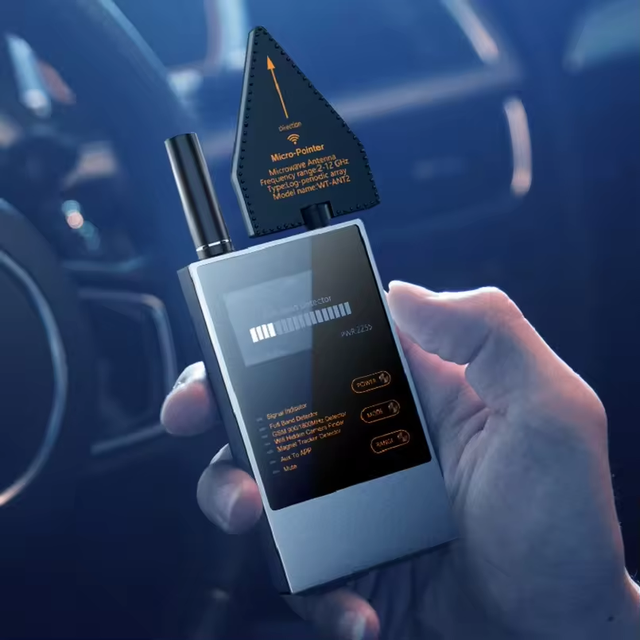 Newest WT10 RF Detector Anti-spy Bug Signal Detector GSM, GPS Trackers and Hidden Camera Scanner