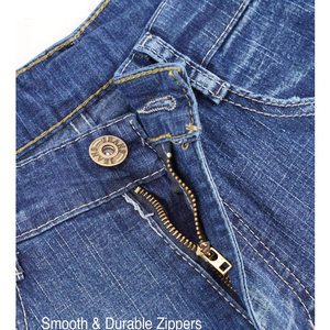 Custom Factory Men's New Style <b>Light</b> Blue Denim Jeans 100% Cotton Casual Slim Straight Pants Embroidered Technics Long <b>Trousers</b> - Product Image 4
